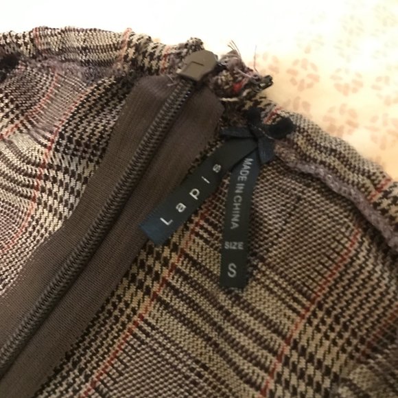 Retro Plaid Pencil Wiggle Dress - Picture 7 of 7